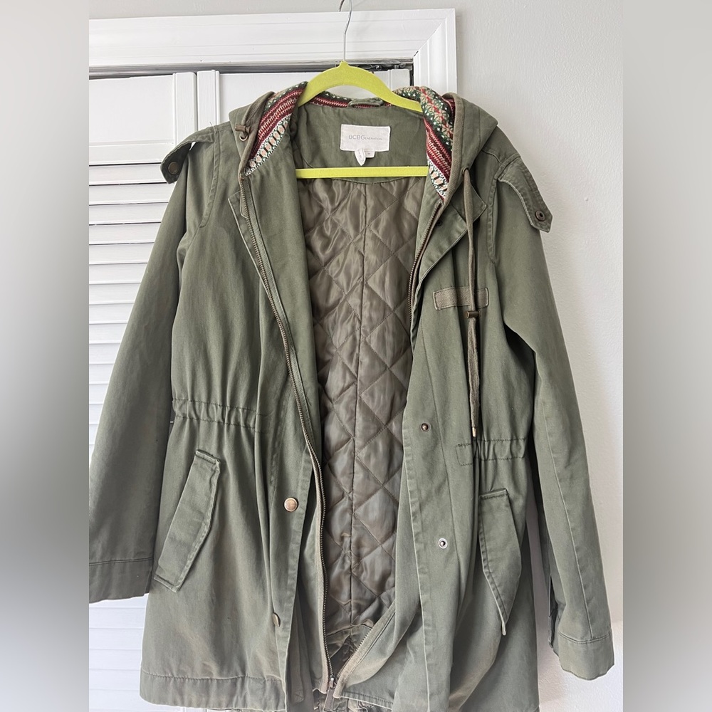 BCBG olive green jacket